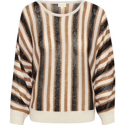 Part Two RachaPW PU Pullover, Argan Oil Stripe, X-Small dam Part Two RachaPW PU Pullover, Argan Oil Stripe, X-Small dam