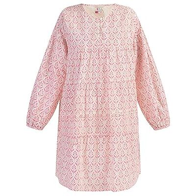 ISHA TRADE isha Midiklänning för kvinnor med heltryck 19327424-IS01, NEON PINK, M, Midiklänning med heltäckande tryck, M ISHA TRADE isha Midiklänning för kvinnor med heltryck 19327424-IS01, NEON PINK, M, Midiklänning med heltäckande tryck, M