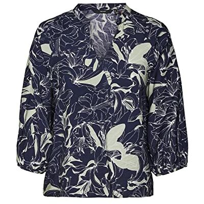 VERO MODA Dam VMABBI NAN 3/4 WVN topp, Navy Blazer/AOP: Abbi, XS, Navy Blazer/Aop: abbi, XS VERO MODA Dam VMABBI NAN 3/4 WVN topp, Navy Blazer/AOP: Abbi, XS, Navy Blazer/Aop: abbi, XS