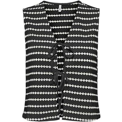 ONLY Onleva S/L kort randig väst Cs JRS, svart, M ONLY Onleva S/L kort randig väst Cs JRS, svart, M