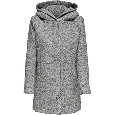 ONLY damkappa ONLSEDONA kappa, Ljusgrå melange, XL ONLY damkappa ONLSEDONA kappa, Ljusgrå melange, XL