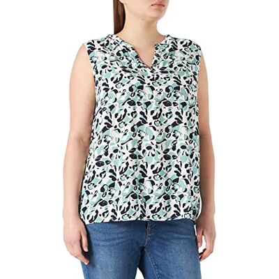 TOM TAILOR Damer Blus med heltäckande tryck 1031030, 29722 Offwhite Green Floral Design, 32 TOM TAILOR Damer Blus med heltäckande tryck 1031030, 29722 Offwhite Green Floral Design, 32