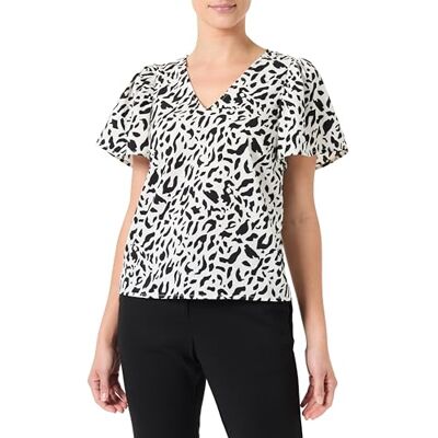 Vila dam Vimathilde S/S V-hals Flounce Top/Ka Topp Vila dam Vimathilde S/S V-hals Flounce Top/Ka Topp