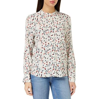 Tommy Hilfiger kvinnor litet band kraglös Reg Ls blusar, vit, 34, Litet bandtryck/Ecru, 60 SE Tommy Hilfiger kvinnor litet band kraglös Reg Ls blusar, vit, 34, Litet bandtryck/Ecru, 60 SE