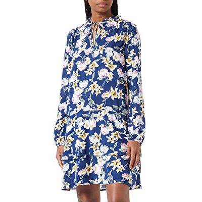 United Damklänning, Blommönster blå 67 V, XS United Damklänning, Blommönster blå 67 V, XS