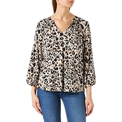 Part Two Del Two MileaPW TS avslappnad passform 3/4 ärm T-shirt, neutral leo tryck, S dam, Neutral Leo Print, S Part Two Del Two MileaPW TS avslappnad passform 3/4 ärm T-shirt, neutral leo tryck, S dam, Neutral Leo Print, S