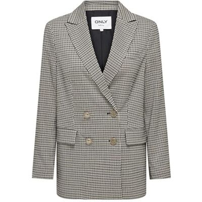 ONLY ONLLETTIE LS Loose Check blazer TLR, Moln dansare/kontroll: tannin & cornet Blue & Night Sky & Peat, 38 ONLY ONLLETTIE LS Loose Check blazer TLR, Moln dansare/kontroll: tannin & cornet Blue & Night Sky & Peat, 38