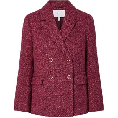 YAS Y.A.S petra Ls Boucle Blazer S. Noos, Tibetansk röd, 36 YAS Y.A.S petra Ls Boucle Blazer S. Noos, Tibetansk röd, 36