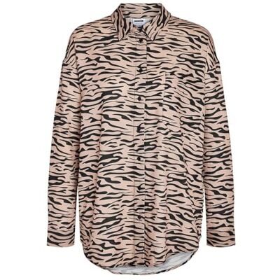 NOISY MAY Nmripple L/S Oversized skjorta WVN Noos, Nomad/Aop: svart, S NOISY MAY Nmripple L/S Oversized skjorta WVN Noos, Nomad/Aop: svart, S