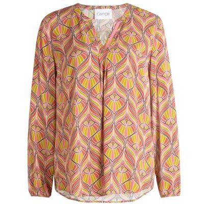 Cartoon 8888/7196 blus, brun/rosa, 46 dam Cartoon 8888/7196 blus, brun/rosa, 46 dam