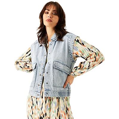 Garcia Colbert + Gilet jacka för kvinnor, Blue Worn, XXL, Blue Worn, XXL Garcia Colbert + Gilet jacka för kvinnor, Blue Worn, XXL, Blue Worn, XXL