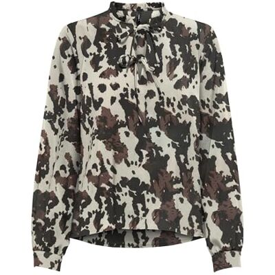 ONLY Onlnova Life Vis L/S Monica Top, Chocolate Lab, S Dam, Chokladlab, S ONLY Onlnova Life Vis L/S Monica Top, Chocolate Lab, S Dam, Chokladlab, S