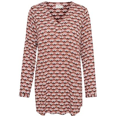 KAFFE KAbellen Amber Tunic jacka, russet fan tryck, 44 dam KAFFE KAbellen Amber Tunic jacka, russet fan tryck, 44 dam