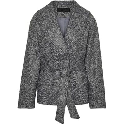 VERO MODA VMELITEBERGEN jacka för kvinnor, Mörkgrå melange, L VERO MODA VMELITEBERGEN jacka för kvinnor, Mörkgrå melange, L