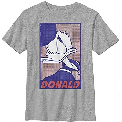 Disney karaktärer serietidning pop anka pojke ljung besättning t-shirt, Atletisk Heather, XS Disney karaktärer serietidning pop anka pojke ljung besättning t-shirt, Atletisk Heather, XS