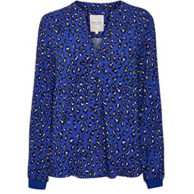 Part Two Tonniepw BL avslappnad passform långärmad blus dam, Bluing Leo Print, 36 Part Two Tonniepw BL avslappnad passform långärmad blus dam, Bluing Leo Print, 36
