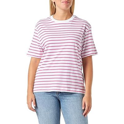 Mavi T-shirt med ränder, fuchsia röd, ROSA, M Mavi T-shirt med ränder, fuchsia röd, ROSA, M