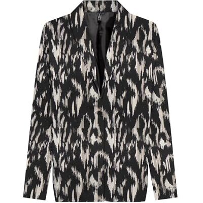 ONLY Onlnova Life Elite L/S PIMO Blazer AOP, Black/Aop: 590 raw djur, L ONLY Onlnova Life Elite L/S PIMO Blazer AOP, Black/Aop: 590 raw djur, L