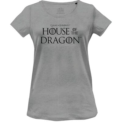 Dragon WOHOFTDTS012 T-shirt, grå melange, L dam, Melange grå, L Dragon WOHOFTDTS012 T-shirt, grå melange, L dam, Melange grå, L