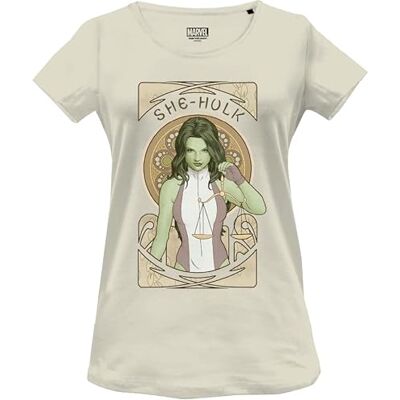 Marvel WOMARCOTS023 T-shirt, naturlig, XXL dam, Naturlig, XXL Marvel WOMARCOTS023 T-shirt, naturlig, XXL dam, Naturlig, XXL