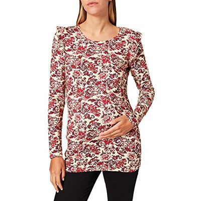 Noppies Studio dam Tee Ls AOP haskins T-shirt, Syrah – P805, 42 Noppies Studio dam Tee Ls AOP haskins T-shirt, Syrah – P805, 42