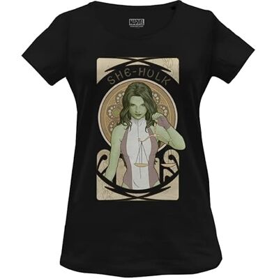 Marvel WOMARCOTS023 T-shirt, svart, XXL dam, svart, XXL Marvel WOMARCOTS023 T-shirt, svart, XXL dam, svart, XXL