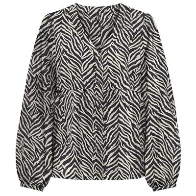 ONLY Onlnova Life Vis L/S Ebba Top, svart, M ONLY Onlnova Life Vis L/S Ebba Top, svart, M