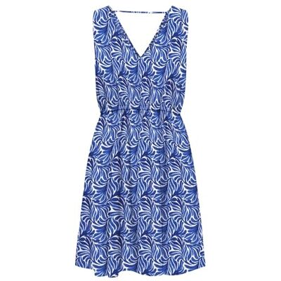 ONLY Onlnova Life Vis Sara String Dress AOP, palats blå, XS ONLY Onlnova Life Vis Sara String Dress AOP, palats blå, XS
