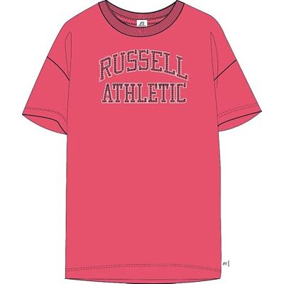 Russell Athletic T-shirt för kvinnor, Eldigt röd, S Russell Athletic T-shirt för kvinnor, Eldigt röd, S
