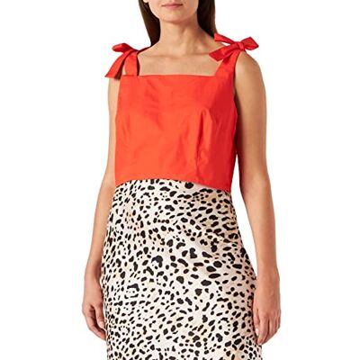 NA-KD Tie Detail Top Skjorta Dam, Spicy Red, 38 NA-KD Tie Detail Top Skjorta Dam, Spicy Red, 38