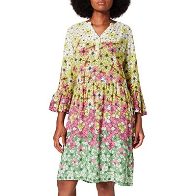 Timezone Dam tryckt boho klänning avslappnad klänning, Flerfärgade blommor, XL Timezone Dam tryckt boho klänning avslappnad klänning, Flerfärgade blommor, XL