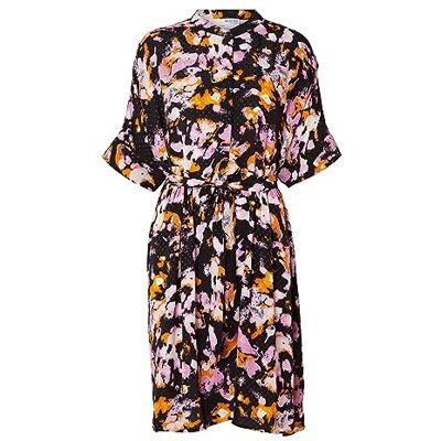 SELECTED FEMME SLFIRENE-Viola SS AOP Short Dress, Black/Aop: aop, 38 SELECTED FEMME SLFIRENE-Viola SS AOP Short Dress, Black/Aop: aop, 38