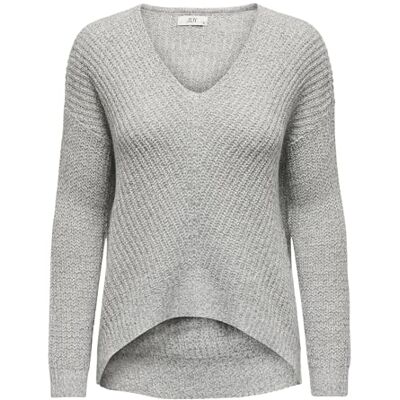 JDY JACQUELINE de YONG stickad tröja för kvinnor, V-ringad, Molndansare/detalj:w svart ply, XXS JDY JACQUELINE de YONG stickad tröja för kvinnor, V-ringad, Molndansare/detalj:w svart ply, XXS
