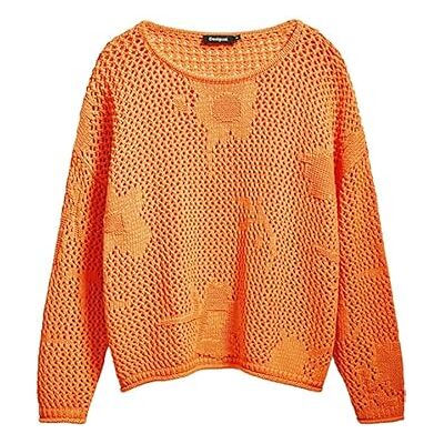 Desigual dam sweatshirt, apelsin, S Desigual dam sweatshirt, apelsin, S
