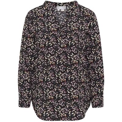 IRIDIA Damskjorta blus, Svart flerfärgad, XL IRIDIA Damskjorta blus, Svart flerfärgad, XL