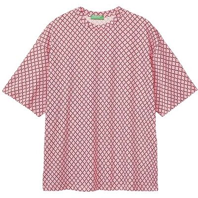 United T-Shirt Damer, Rosa Randig 67t, XS United T-Shirt Damer, Rosa Randig 67t, XS