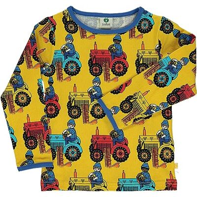 Småfolk pojkar t-shirt Ls. Tractor Blouse, GUL, 80 Småfolk pojkar t-shirt Ls. Tractor Blouse, GUL, 80