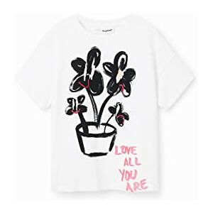 Desigual Girl's TS_Tiesto 1000 Blanco T-shirt, vit, 8 år, Vit, 8 År Desigual Girl's TS_Tiesto 1000 Blanco T-shirt, vit, 8 år, Vit, 8 År