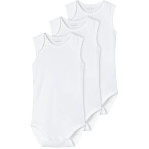 NAME IT Unisex baby NBNBODY 3P tank SOLID 3 NOOS pyjamas, ljus vit, 74 NAME IT Unisex baby NBNBODY 3P tank SOLID 3 NOOS pyjamas, ljus vit, 74