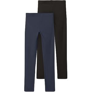 NAME IT Flickor NKFVIVIAN 2P L NOOS leggings, mörk safir/förpackning: packade med svart, 86/92 NAME IT Flickor NKFVIVIAN 2P L NOOS leggings, mörk safir/förpackning: packade med svart, 86/92