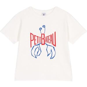 Petit Bateau Barn och pojkar kortärmad T-shirt, Vit, 10 år Petit Bateau Barn och pojkar kortärmad T-shirt, Vit, 10 år