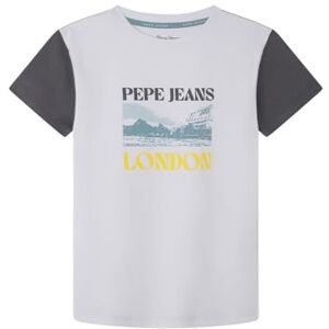 Pepe Jeans pojke Rick T-shirt, Vit (vit), 4 år Pepe Jeans pojke Rick T-shirt, Vit (vit), 4 år