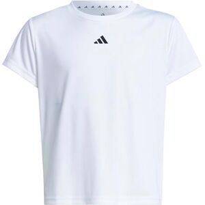 adidas Dziewczynki Train Essentials Regular Fit Logo Training T-Shirt Junior Girls, white/black, 14-15 Years adidas Dziewczynki Train Essentials Regular Fit Logo Training T-Shirt Junior Girls, white/black, 14-15 Years