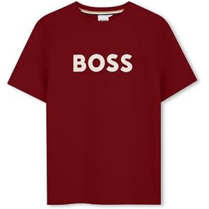 Boss J52712 T-shirt för pojkar, Rödbrun, 2 år Boss J52712 T-shirt för pojkar, Rödbrun, 2 år