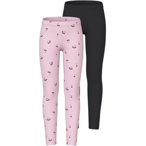 NAME IT Nkfvivian 2P AOP leggings Noos, svart, 146-152 NAME IT Nkfvivian 2P AOP leggings Noos, svart, 146-152