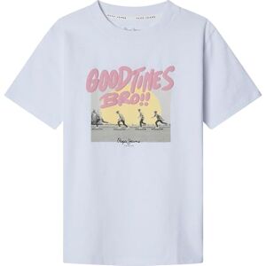 Pepe Jeans pojke Frankie T-shirt, Vit (vit), 10 år Pepe Jeans pojke Frankie T-shirt, Vit (vit), 10 år
