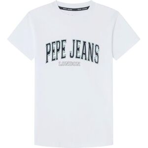 Pepe Jeans pojke Bain T-shirt, Vit (vit), 14 år Pepe Jeans pojke Bain T-shirt, Vit (vit), 14 år