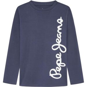 Pepe Jeans pojkar Waldo L/S T-shirt, Blå (marinblå), 4 år Pepe Jeans pojkar Waldo L/S T-shirt, Blå (marinblå), 4 år