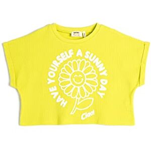 Koton Girls's Crop överdimensionerad kortärmad crew neck bomull t-shirt, Grön (973), 9-10 År Koton Girls's Crop överdimensionerad kortärmad crew neck bomull t-shirt, Grön (973), 9-10 År