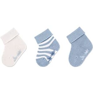 Sterntaler Baby pojkar GOTS strumpor 3-delad randig strumpor, ljusblå, normal Sterntaler Baby pojkar GOTS strumpor 3-delad randig strumpor, ljusblå, normal